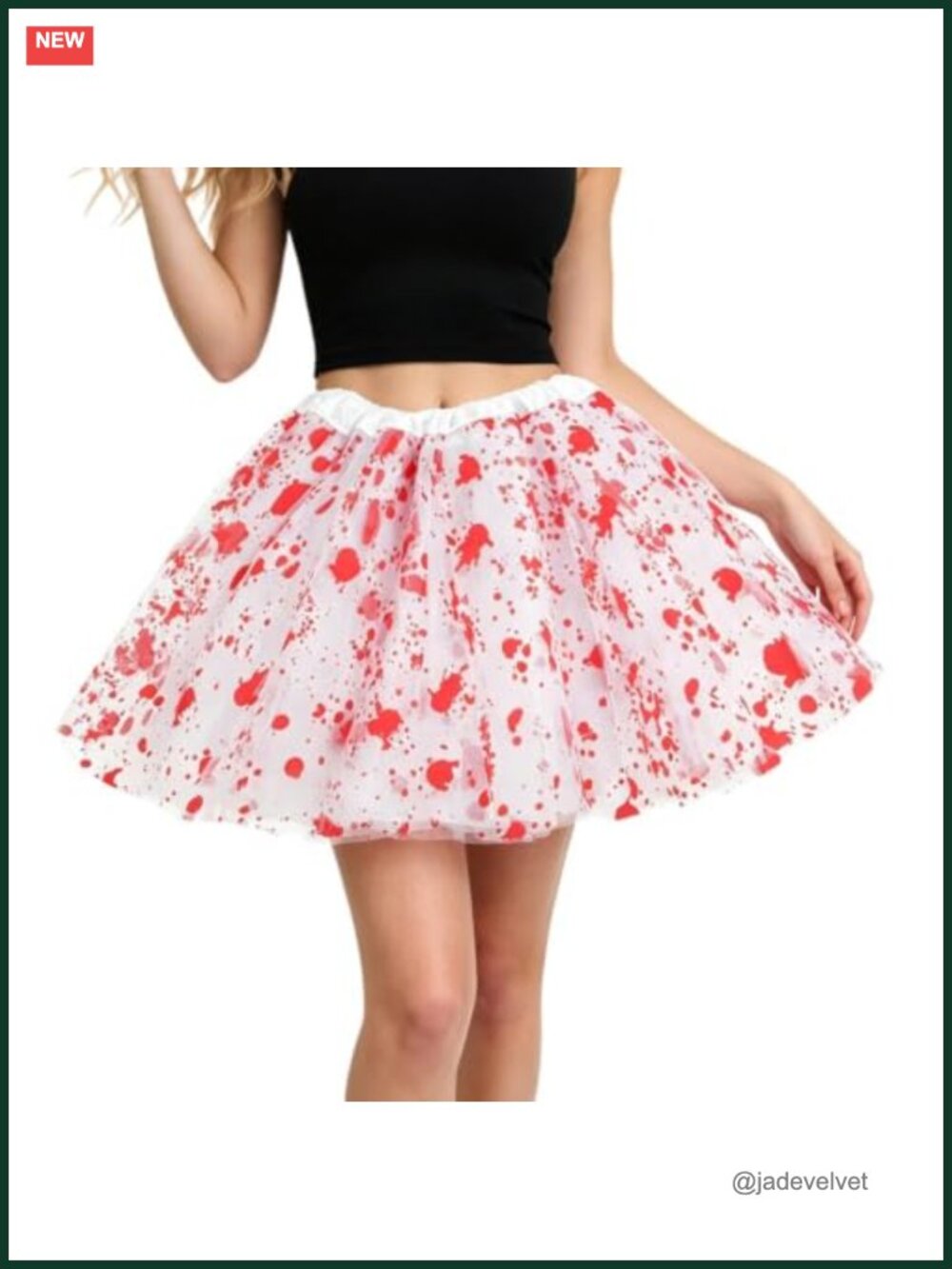 Blood Splatter Halloween Skirt Cosplay Costume Accessory